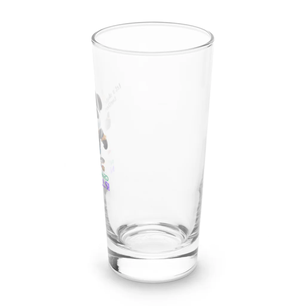 kazu_gのスケボーのない人生なんて!(パンダ) Long Sized Water Glass :right