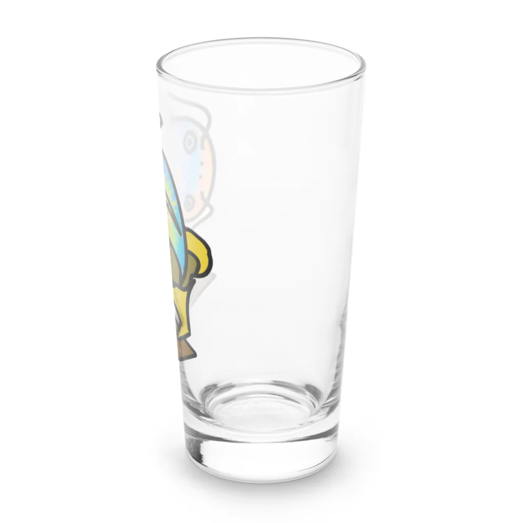 Tetsutaro Andoの蓄音機から飛び出るナマズ君 Long Sized Water Glass :right