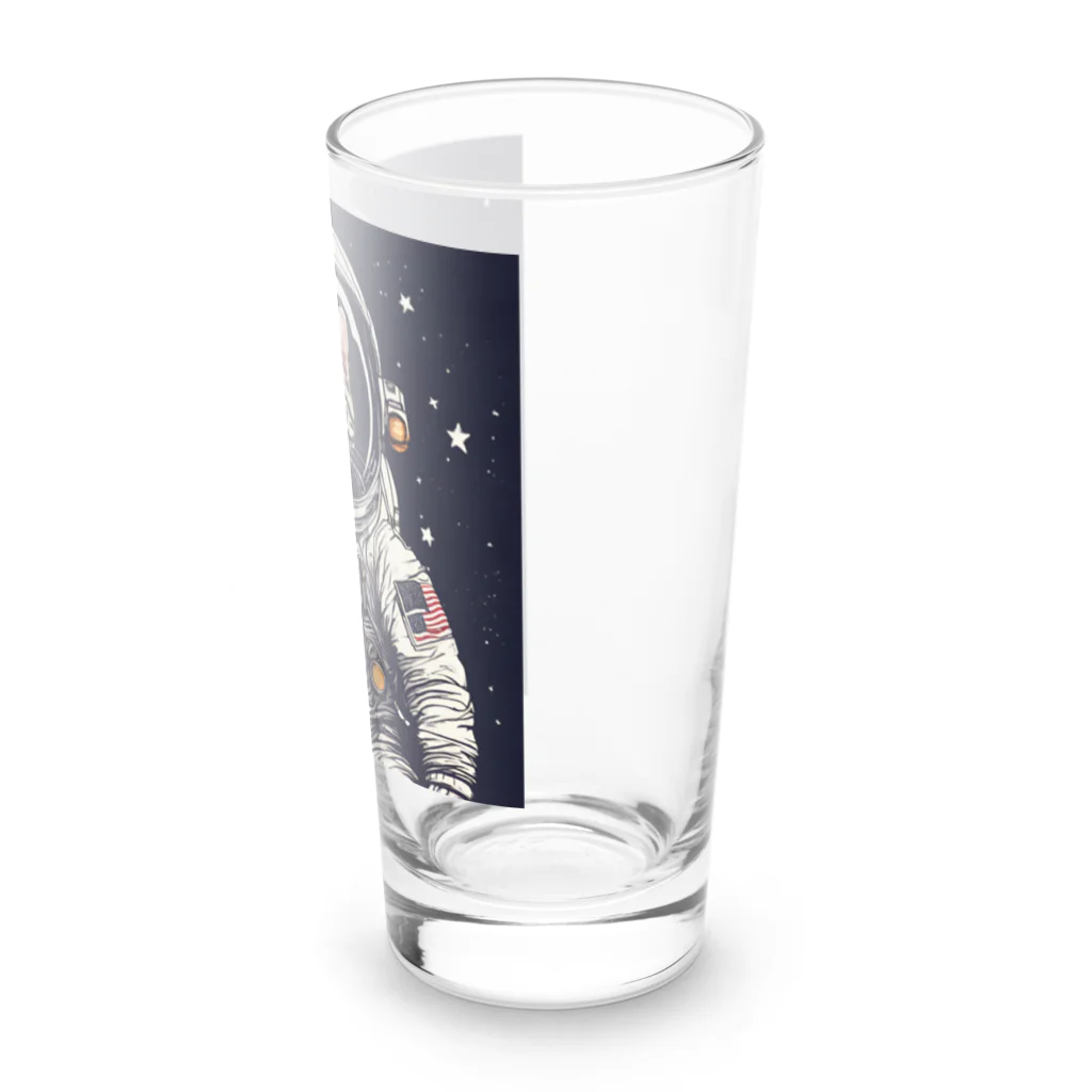 雑貨屋猫布団の猫の宇宙飛行士 Long Sized Water Glass :right