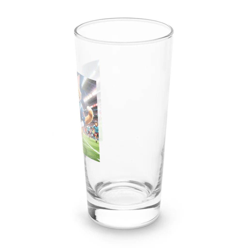 NekoAshiNoBathtubのアメリカンフットボールネコ Long Sized Water Glass :right