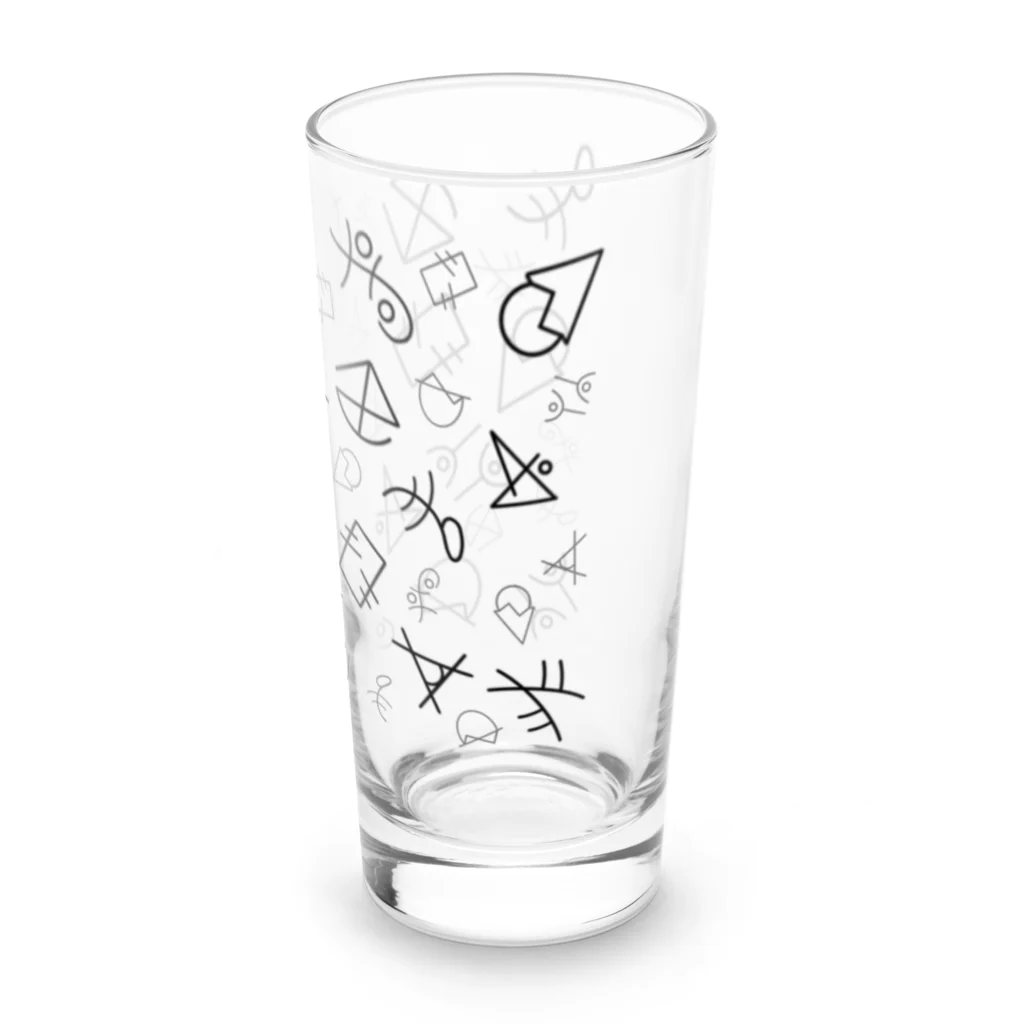 むすびの十干術のマーク Long Sized Water Glass :right