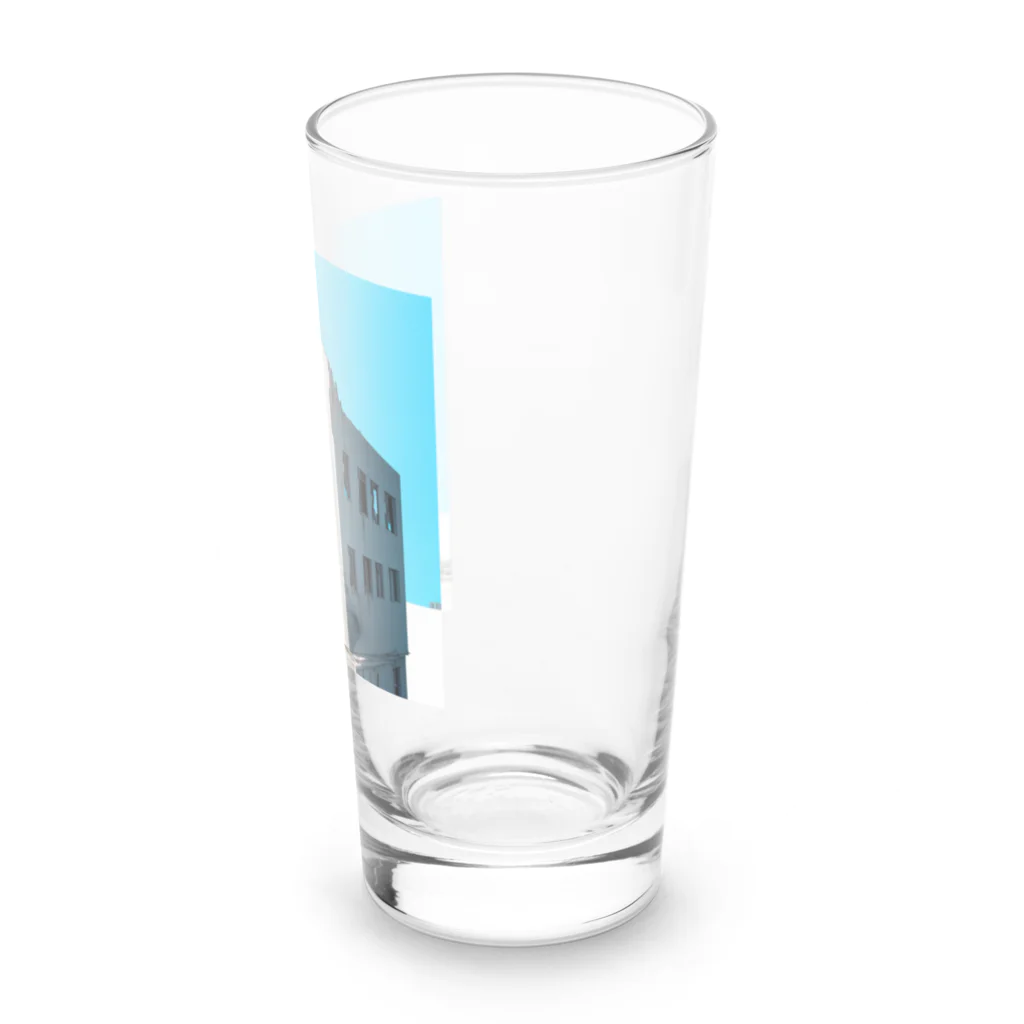 Buildingsの廃墟とスカイブルー Long Sized Water Glass :right