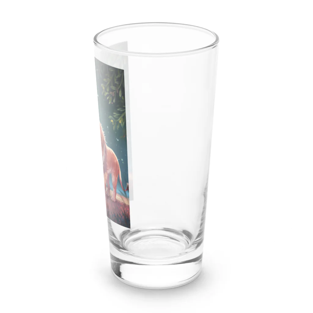 GE_Tulleの【パレスチナと共に】オリーブとライオン Long Sized Water Glass :right