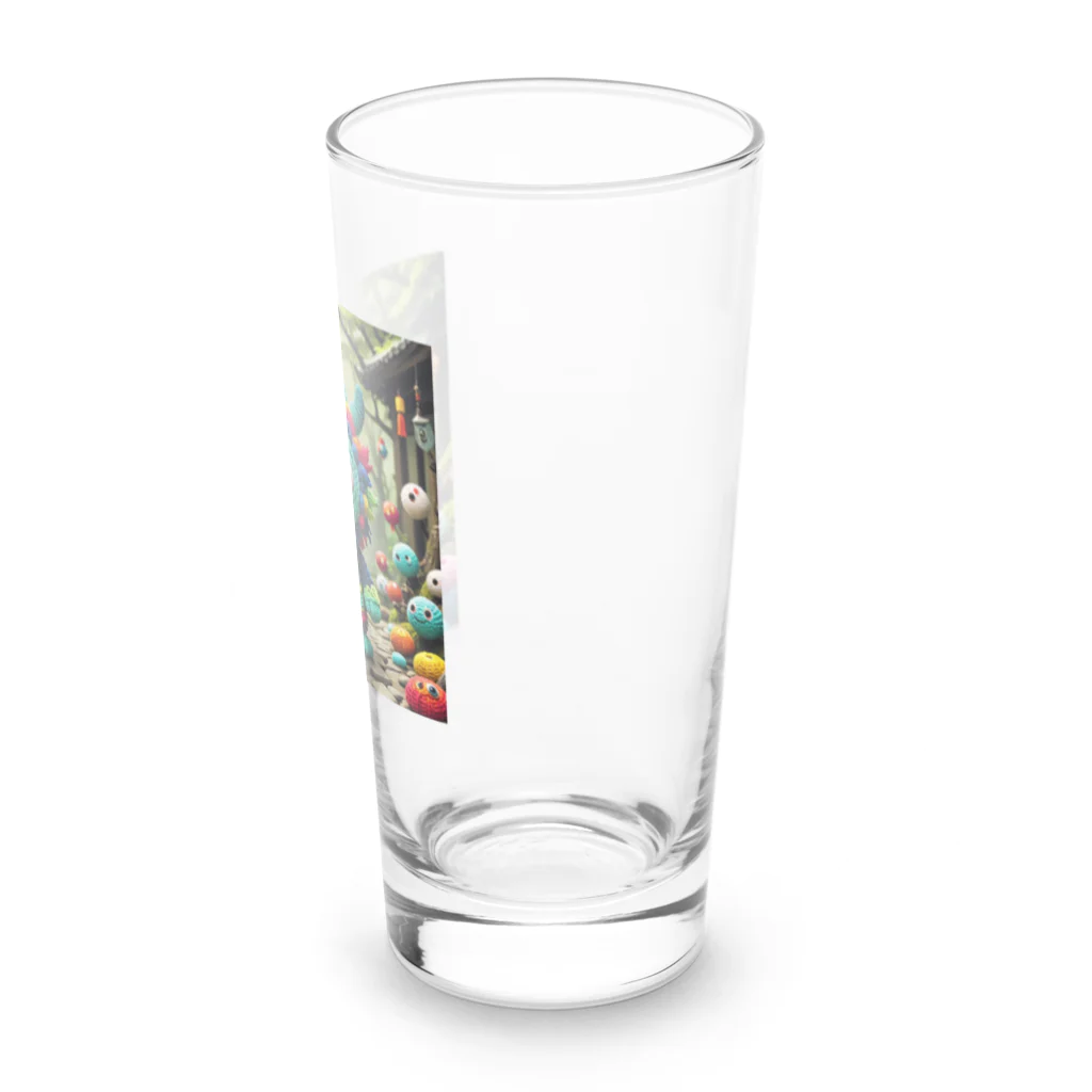 AI妖怪大図鑑の毛糸妖怪　アムヤン Long Sized Water Glass :right