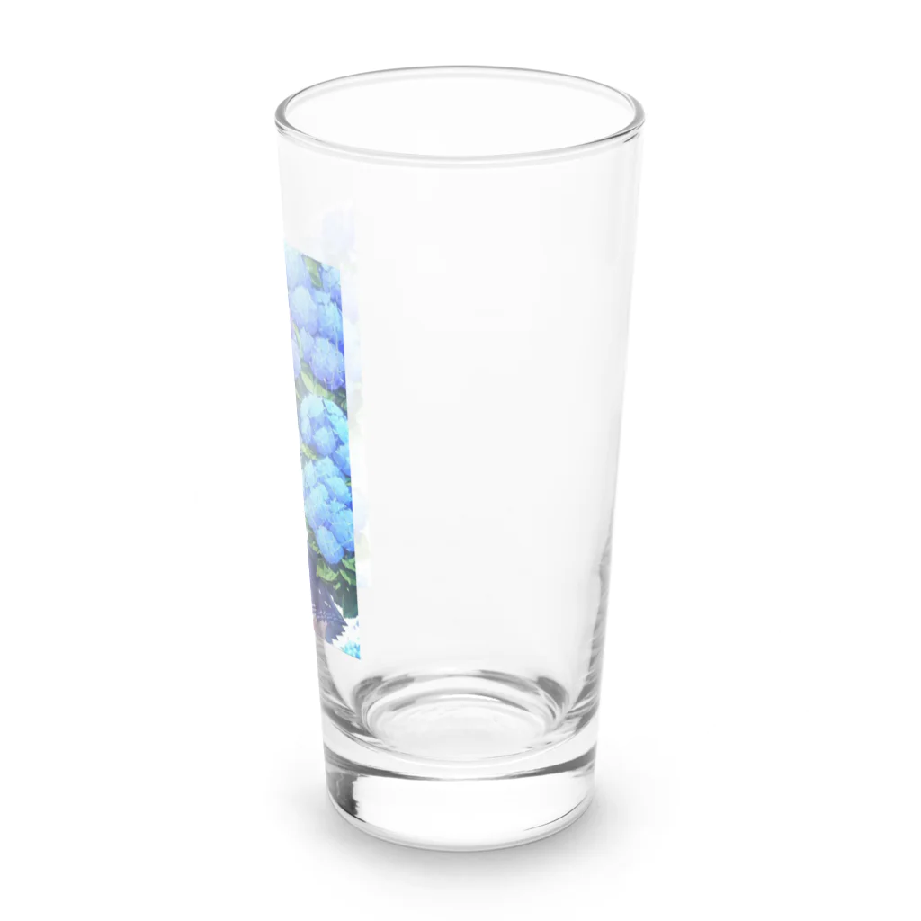 マグロの煮付けの紫陽花 Long Sized Water Glass :right