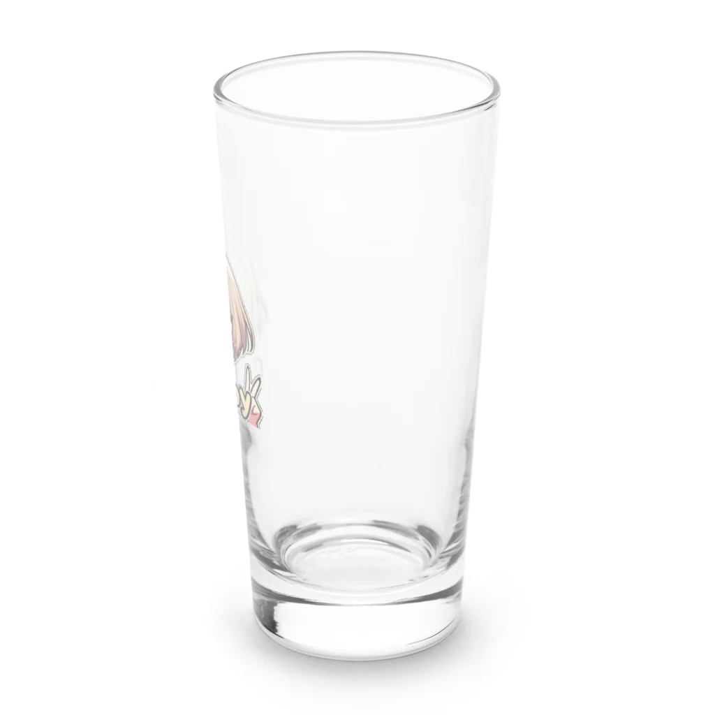 Kusareshiroの金髪ショートカット眼鏡美少女ちゃん Long Sized Water Glass :right