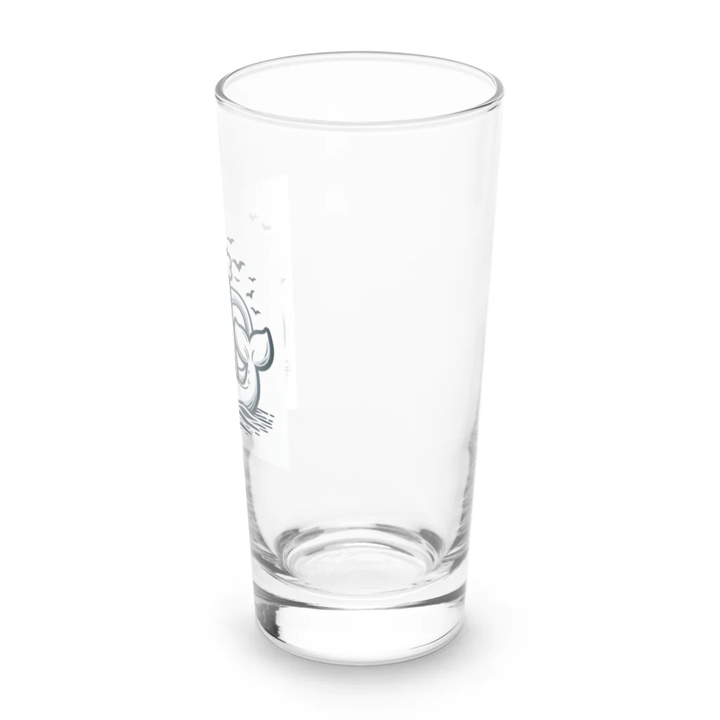 Cheeeeeeeersのくじらちゃん Long Sized Water Glass :right