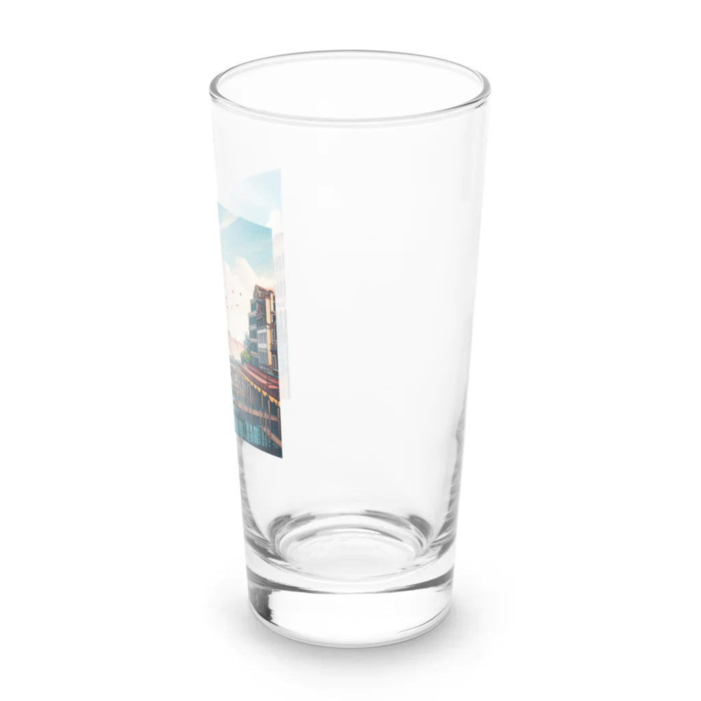 Pixel Art Goodsのヴェネチア（pixel art） Long Sized Water Glass :right