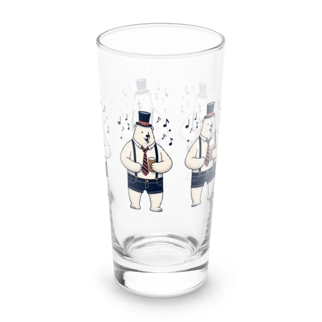 ほかほかしろくまのあったかざっかやのパーティしろくま Long Sized Water Glass :right