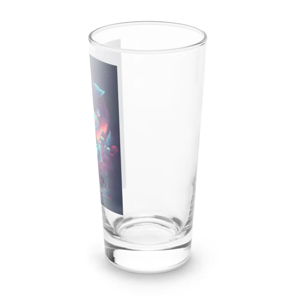 サイケデリックえりの宇宙人 Long Sized Water Glass :right