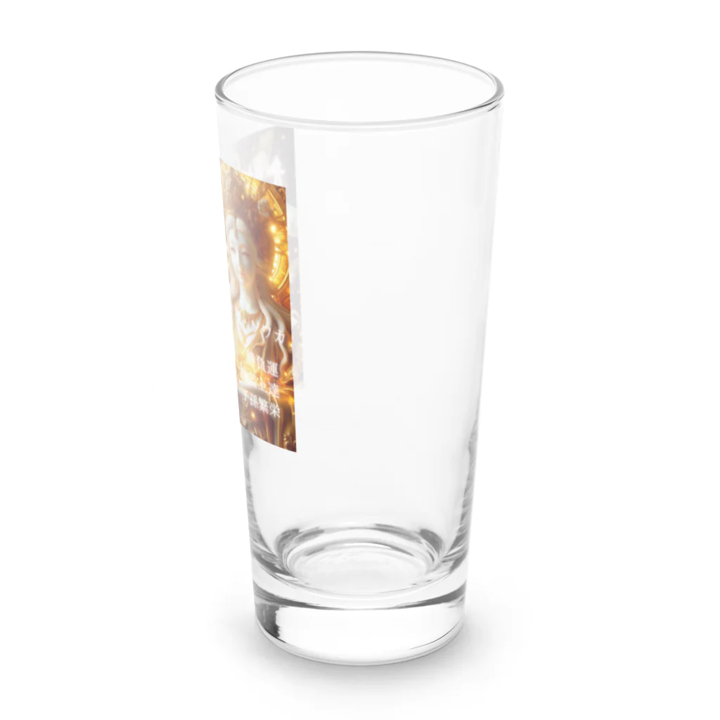 癒しと瞑想リセット開運法の弁財天真言金運グッズ Long Sized Water Glass :right