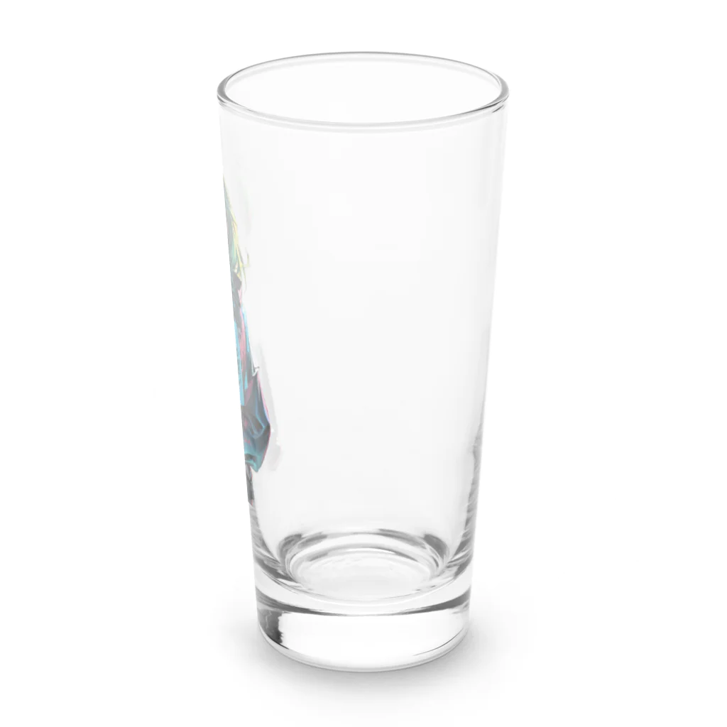 DRILLERのサイバーパンク　緑髪 Long Sized Water Glass :right