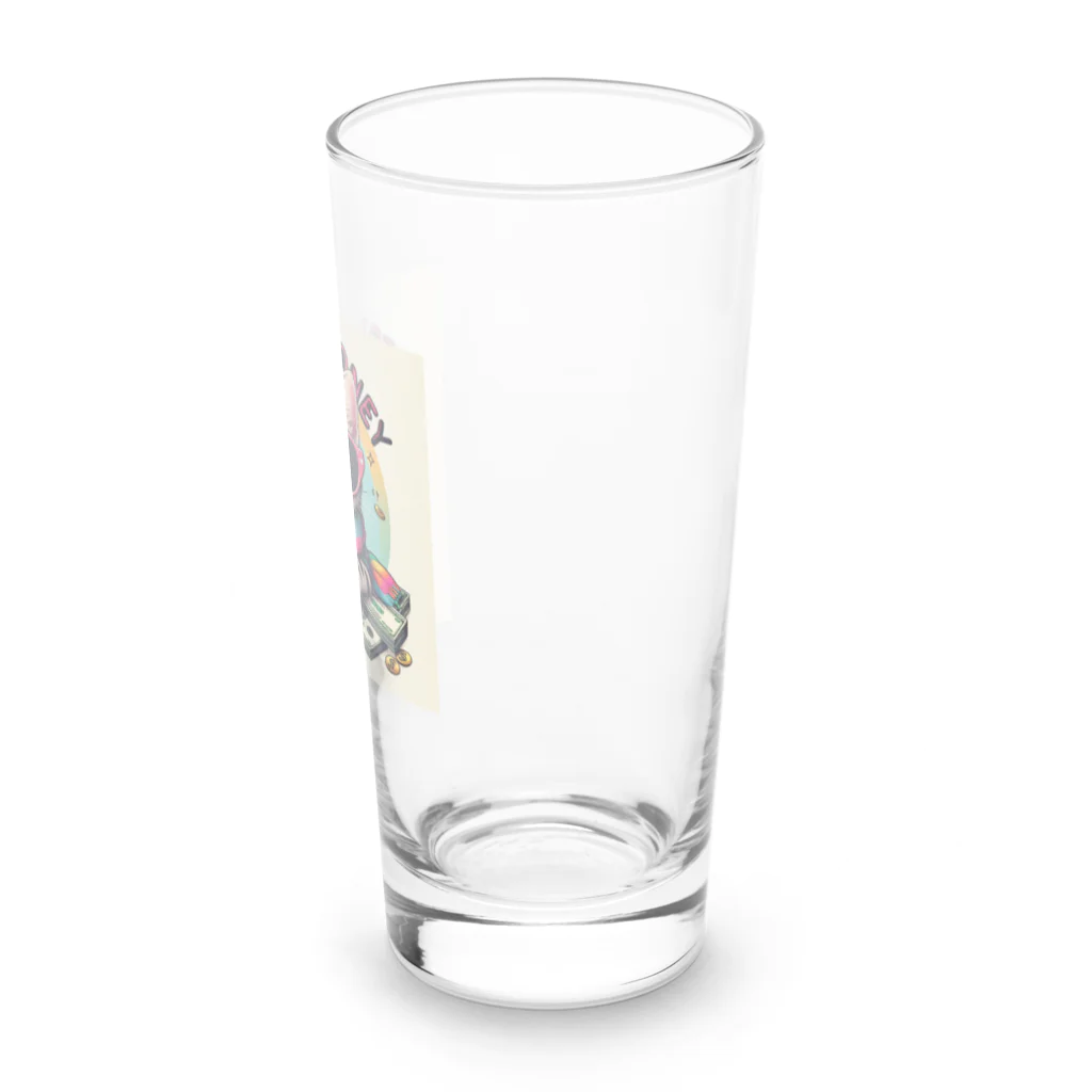 現金な動物たちの財布にゃんこ Long Sized Water Glass :right