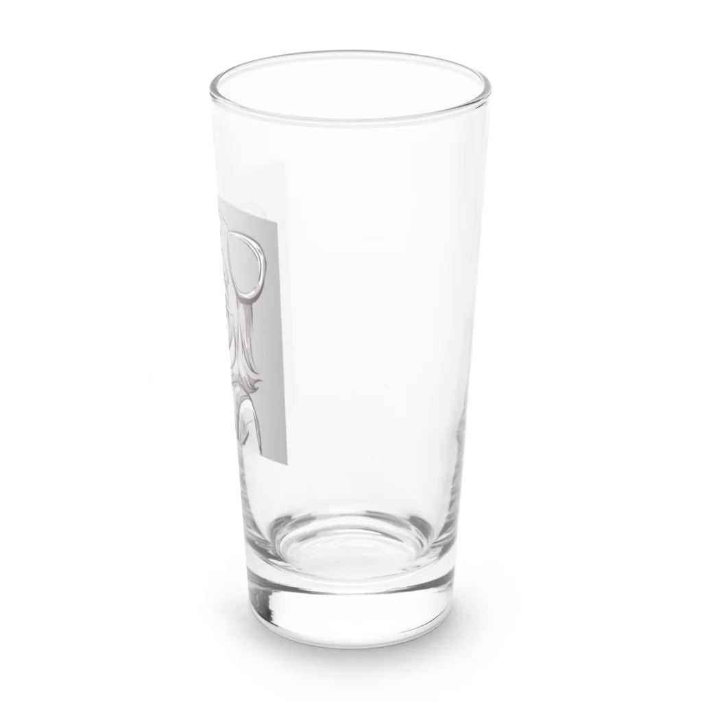 Mahaloのパーカーの女の子 Long Sized Water Glass :right