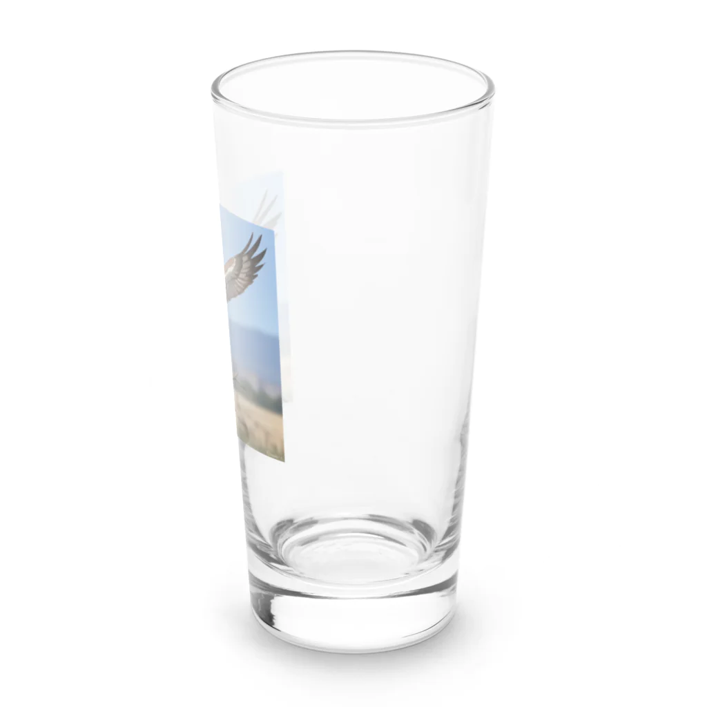 ganeshaの離陸準備中のタカ Long Sized Water Glass :right