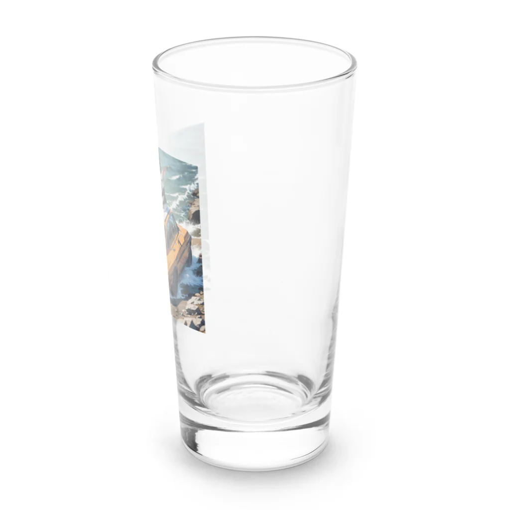 yoimonodeのうさぎくんの大冒険！2 Long Sized Water Glass :right