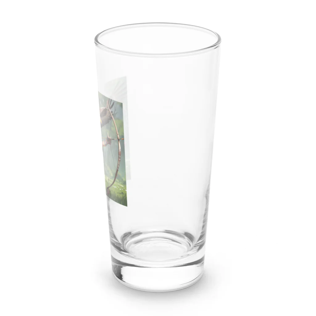 ganeshaのイーグルとアーチェリー.. png Long Sized Water Glass :right