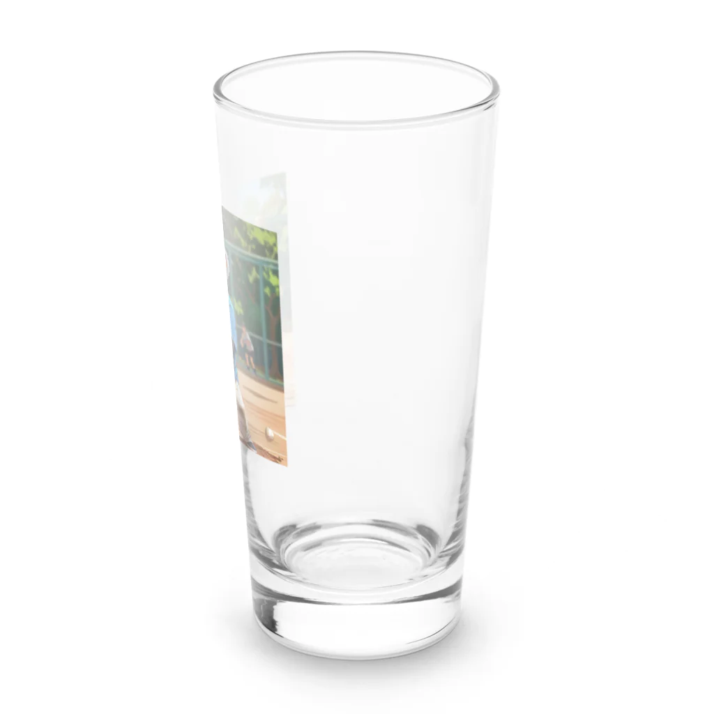 ganeshaのコアラップンで野球をしよう Long Sized Water Glass :right