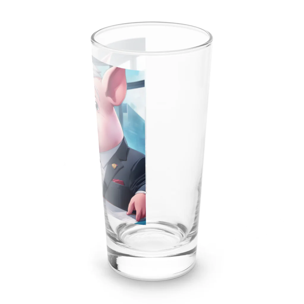 MTHの会社の業績を評価するミニブタ Long Sized Water Glass :right