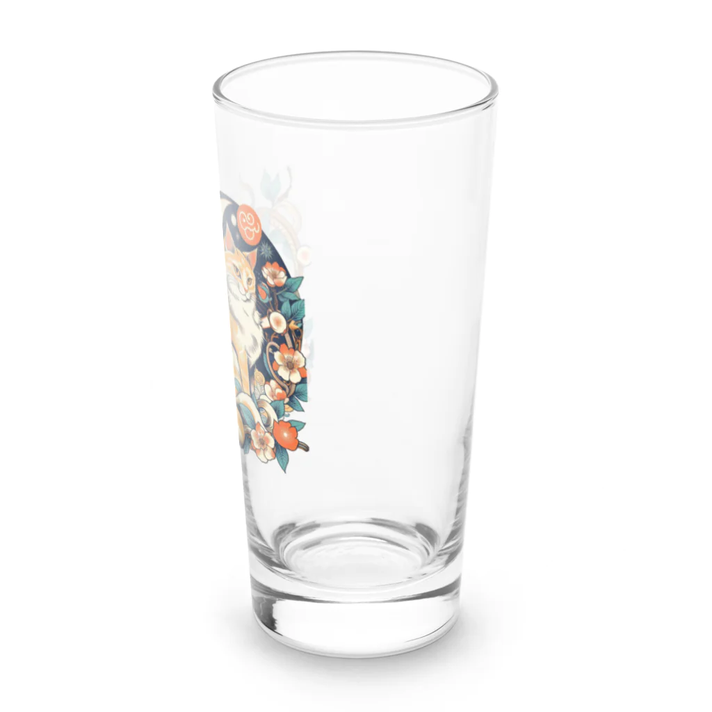 猫LOVE items Noahの猫LOVE items 茶虎と白黒 Long Sized Water Glass :right