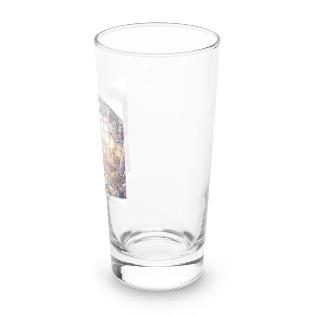 Jindyblogの働いたら負け（裏と表） Long Sized Water Glass :right