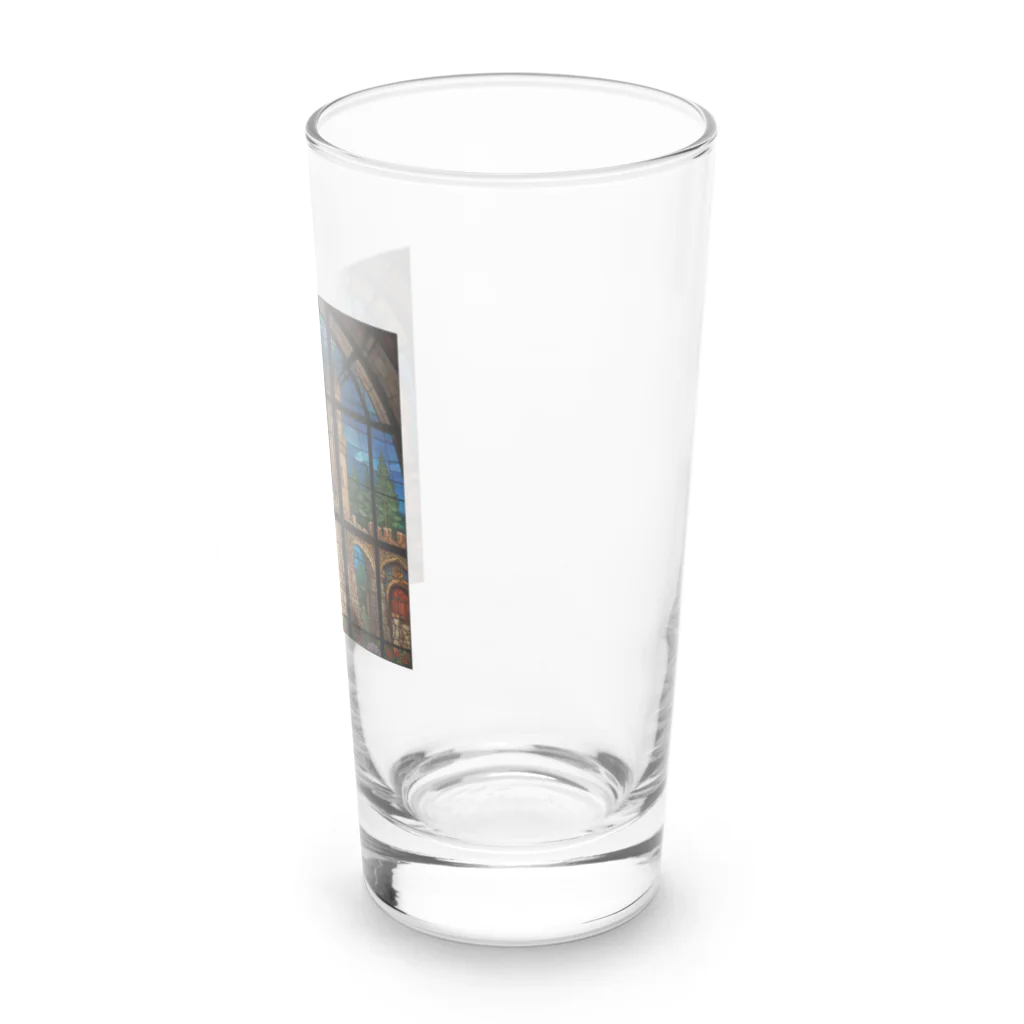 ganeshaの北米の湖のステンドグラス Long Sized Water Glass :right