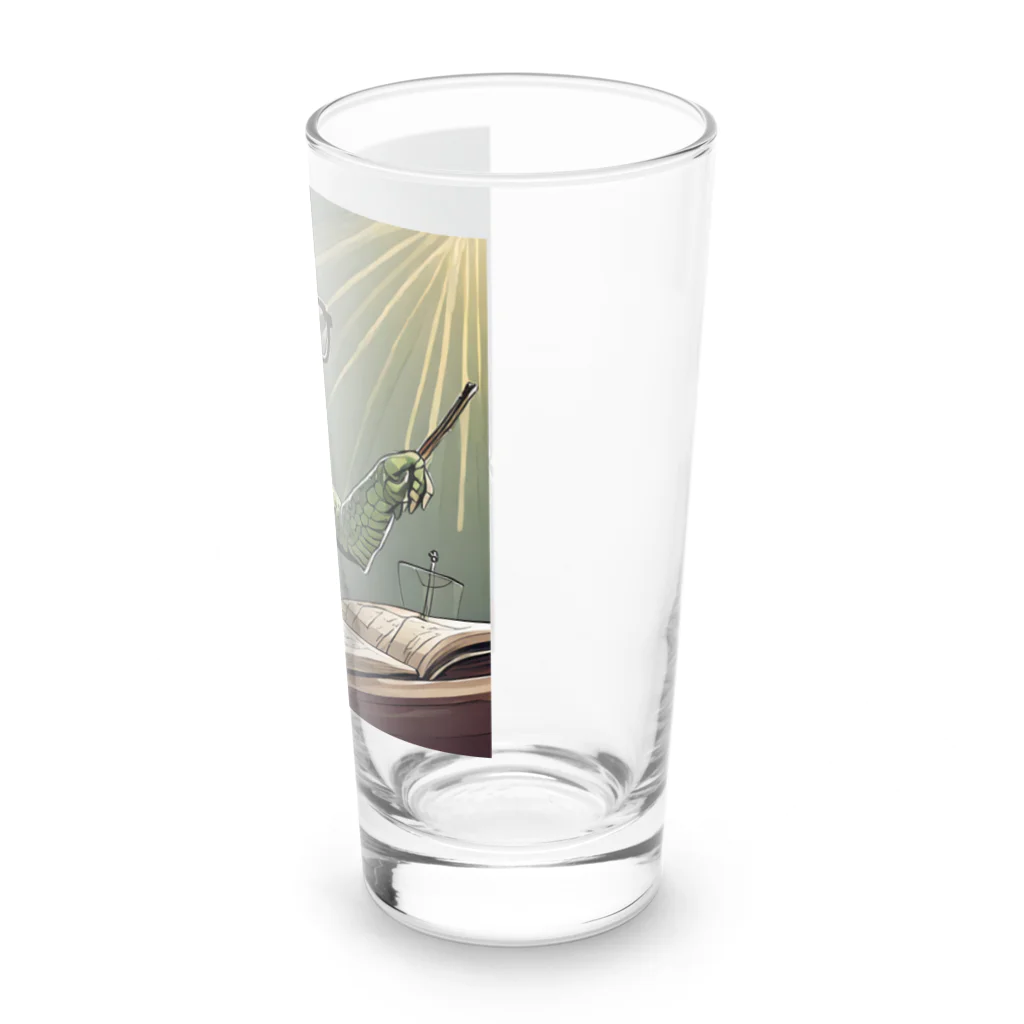 ぱぴぷSHOPの指揮者カメ Long Sized Water Glass :right