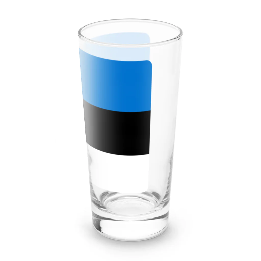 お絵かき屋さんのエストニアの国旗 Long Sized Water Glass :right