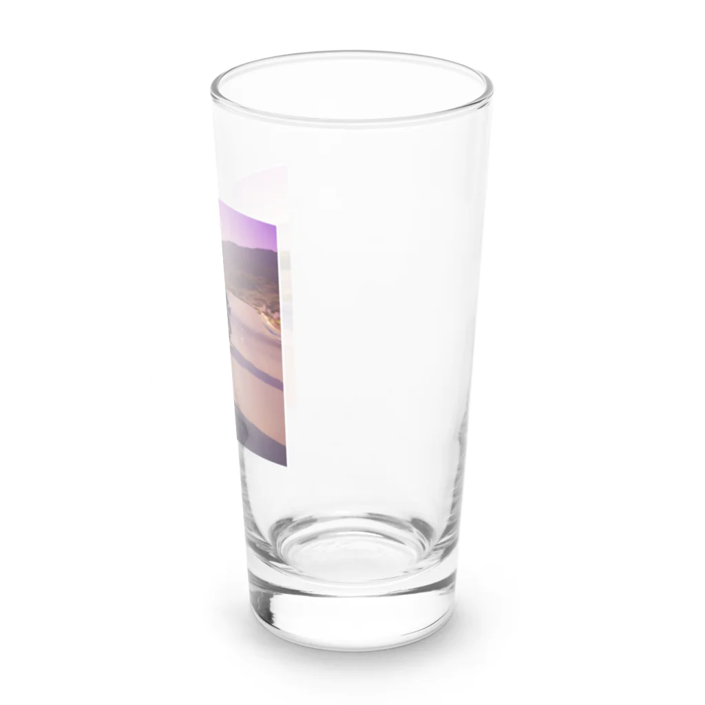 the blue seasonの紫陽花の道を駆ける Long Sized Water Glass :right