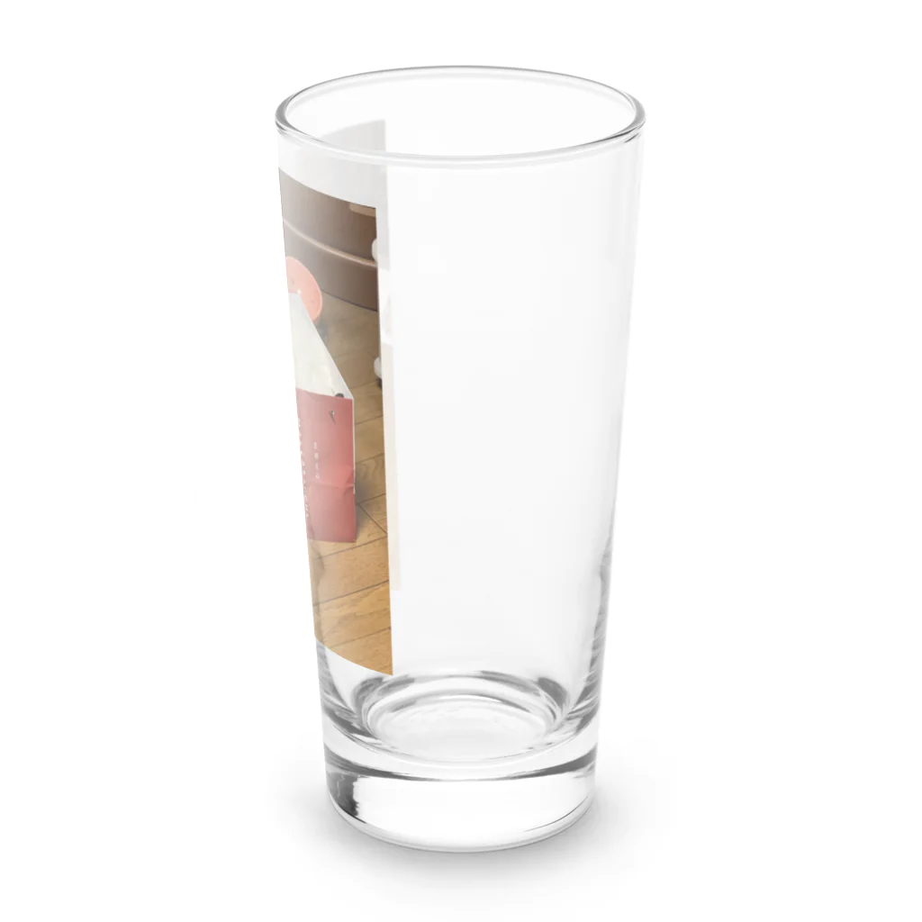 らぶみゅーの袋に隠れてるつもり(みゅーちゃんVer.) Long Sized Water Glass :right