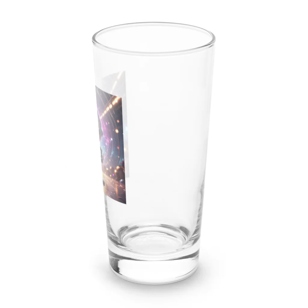 AI妖怪大図鑑のミラーボール妖怪　サタナフィー Long Sized Water Glass :right