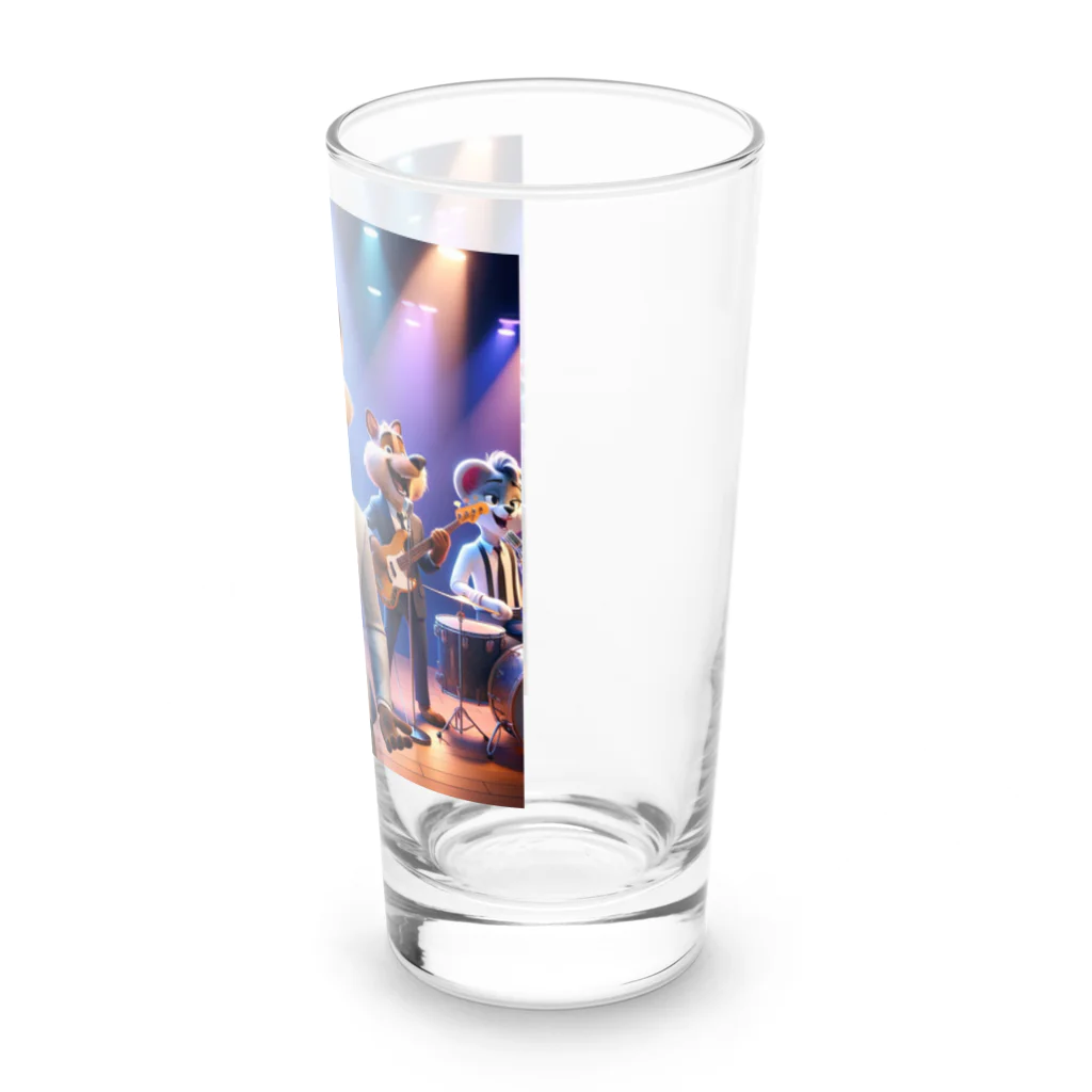 ANIMAL HEROES -musical band-の「グルーヴィー・フォックス・ジャズバンド」：アニマルズ・イン・スーツ Long Sized Water Glass :right