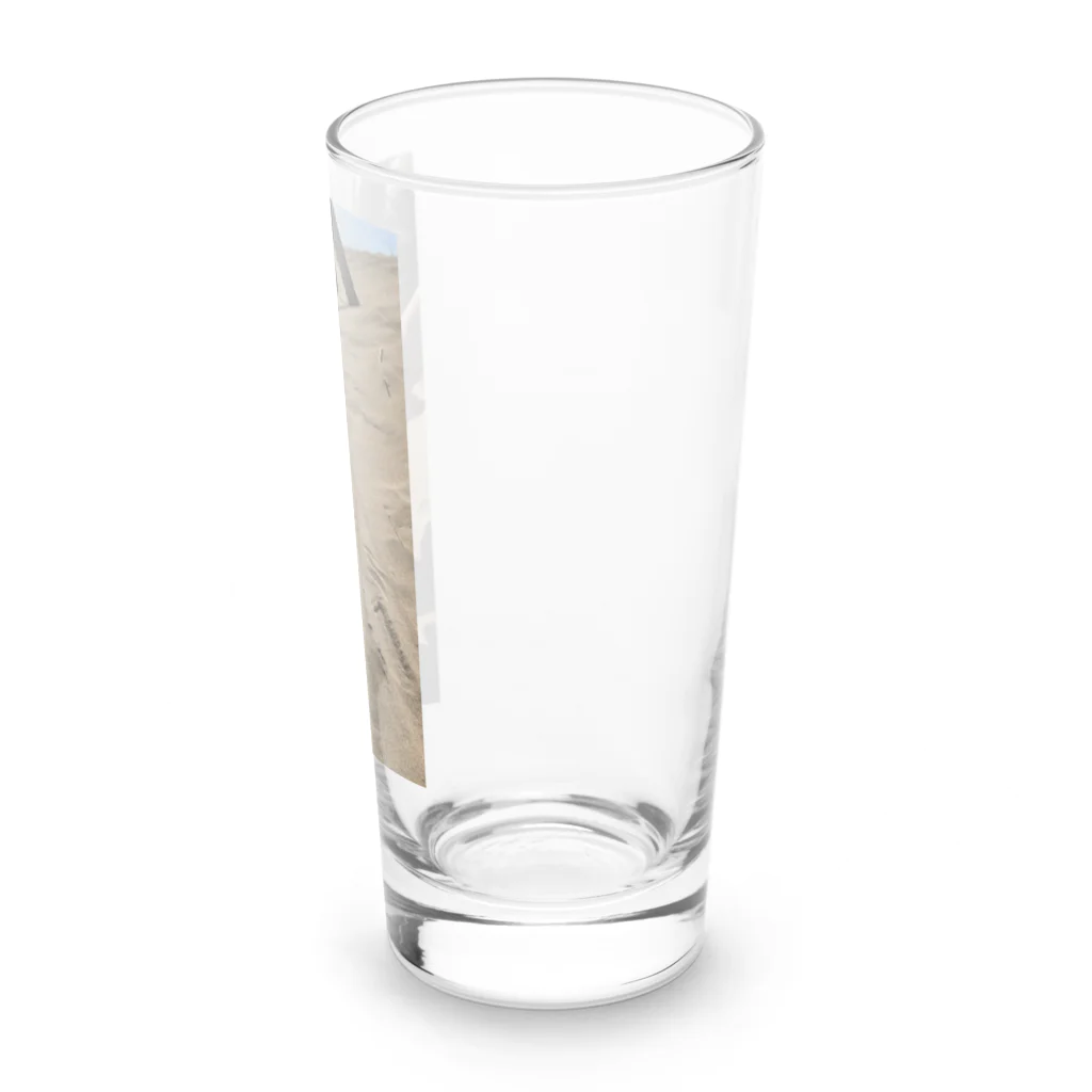 Narami_sanの浜辺散歩で仲良しピース✌️ Long Sized Water Glass :right