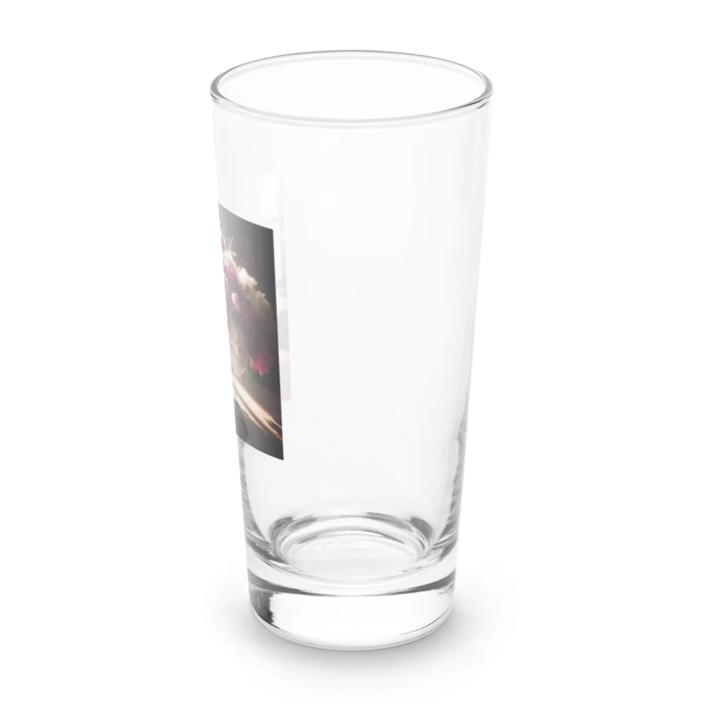 su-toの4月24日の誕生花　シャクヤク Long Sized Water Glass :right