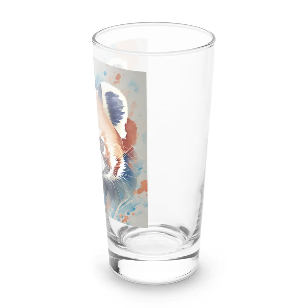 WithRedPandaの水彩風レッサーパンダ Long Sized Water Glass :right