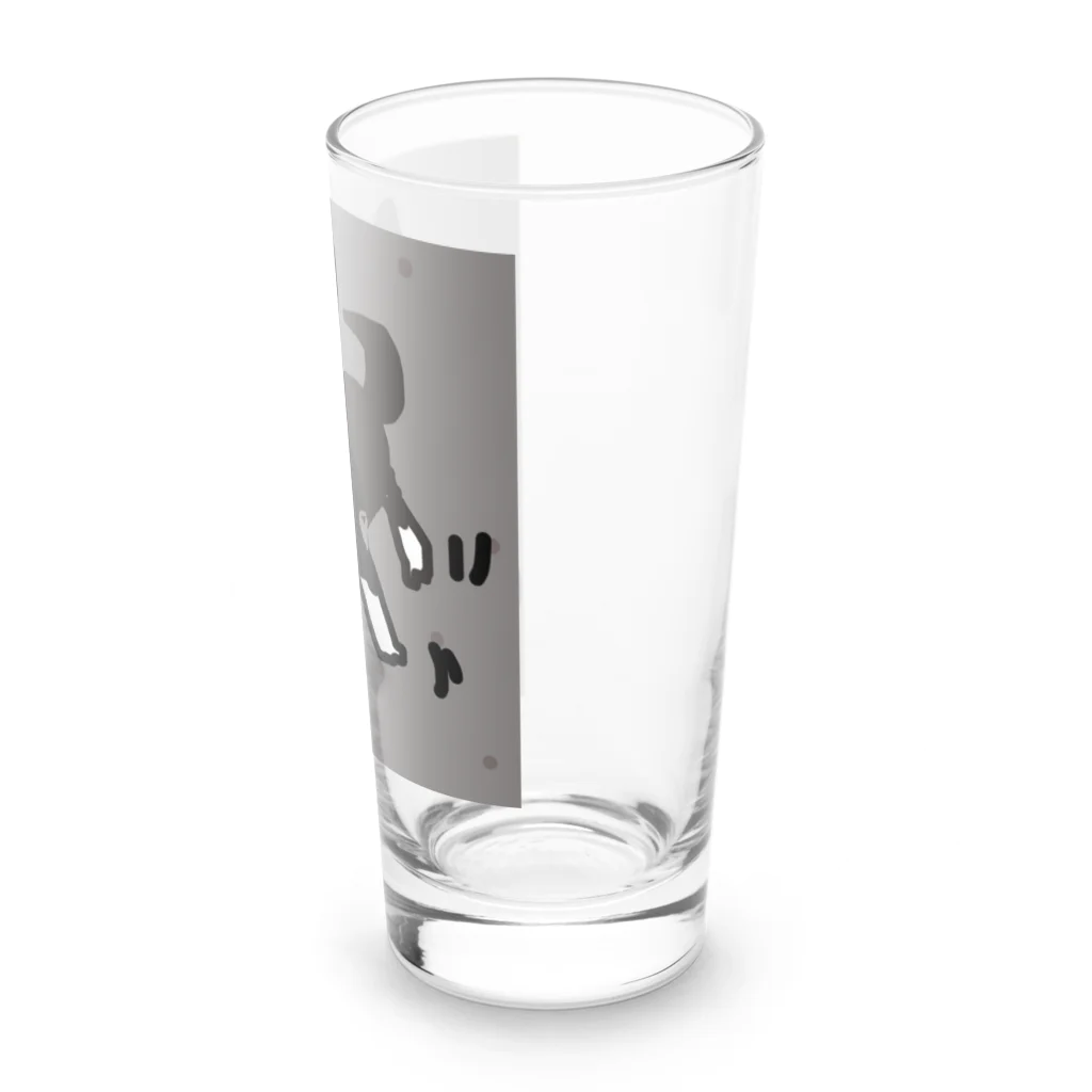 ペコりんショップの柴犬散歩拒否 Long Sized Water Glass :right