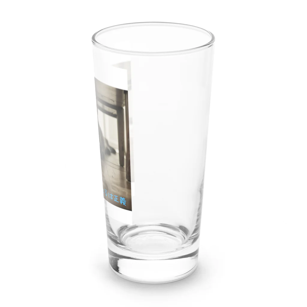 ふざけT専門店の隠れるは正義にゃんこ９ Long Sized Water Glass :right