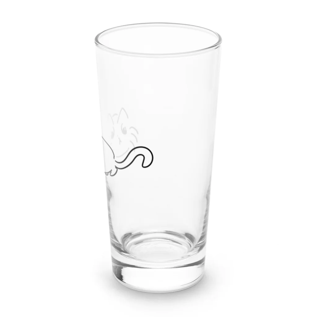 文才のねこ Long Sized Water Glass :right