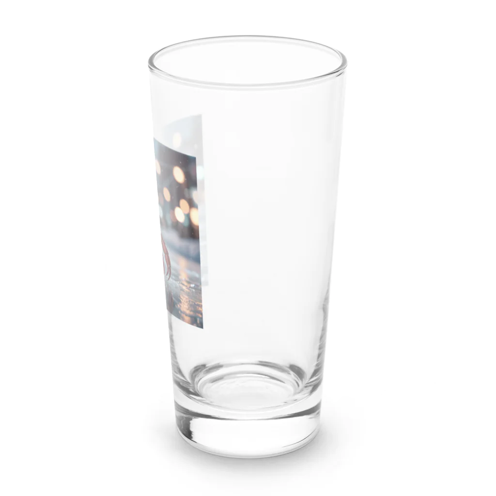 NAOSANの気まぐれ屋の探検中のカニ Long Sized Water Glass :right