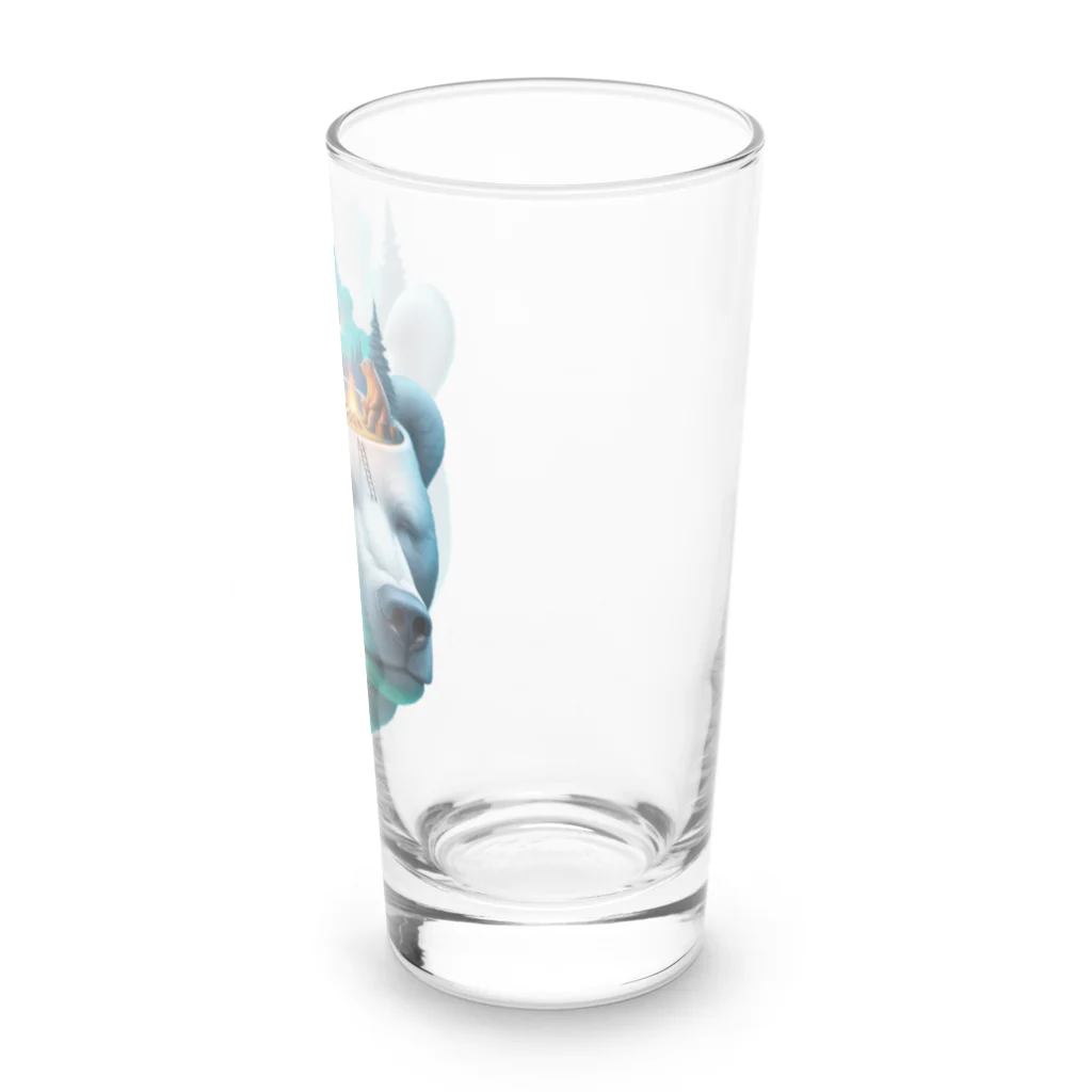 EseCAMPのキャンプ熊シリーズ Long Sized Water Glass :right