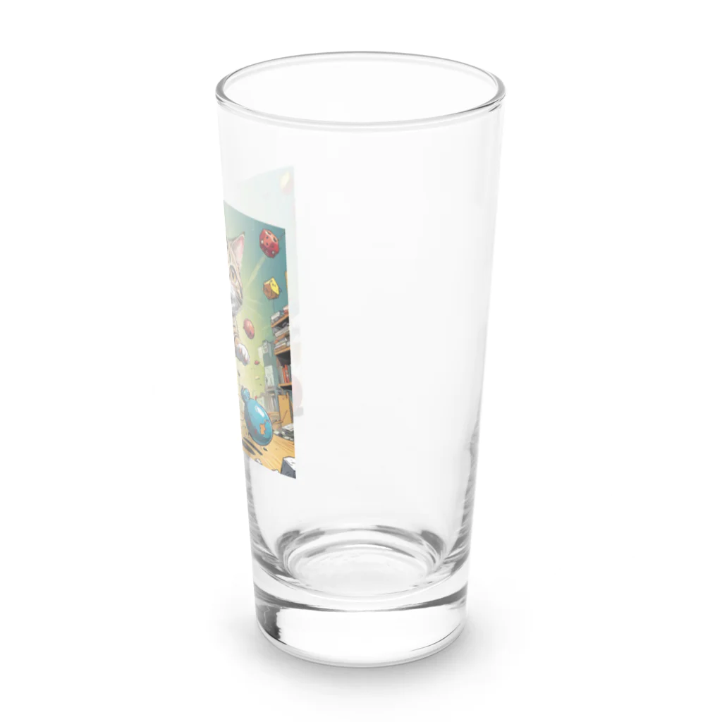 yuki_tukuruの駆け出す猫 Long Sized Water Glass :right