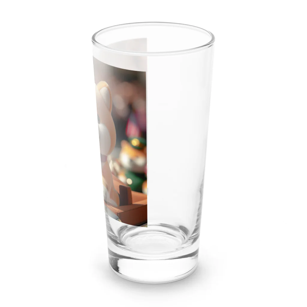 dcgnori／ワンコ画像の凱旋パレードメダリスト柴犬 Long Sized Water Glass :right