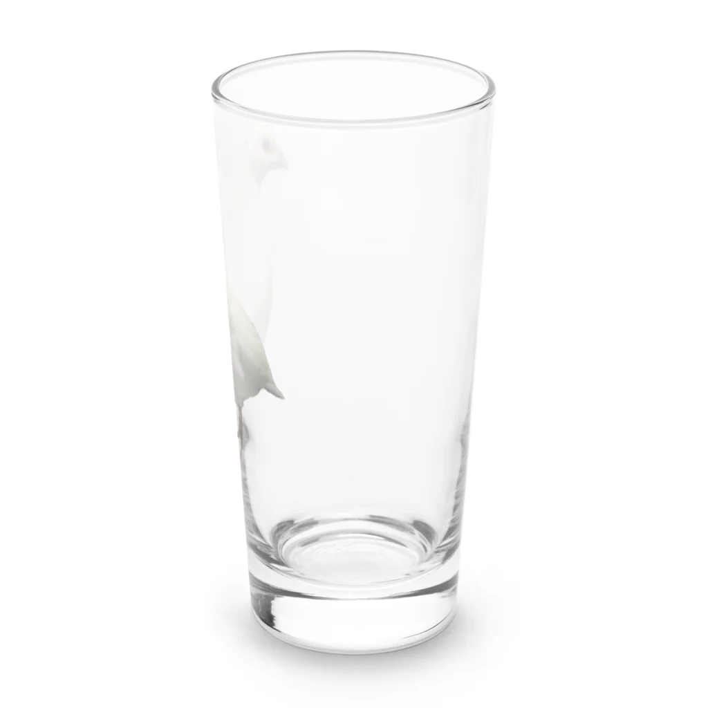 マキアートショップの白うずらのプリンちゃん Long Sized Water Glass :right