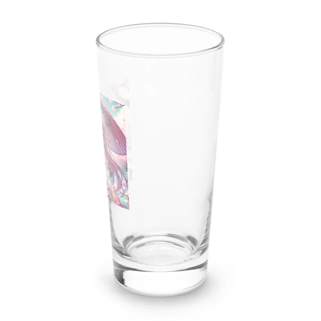 AIキャラつく〜るの桜の精 - 和モダン Long Sized Water Glass :right