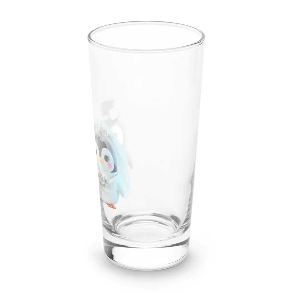 JUPITERの可愛い新婚ペンギンちゃん Long Sized Water Glass :right