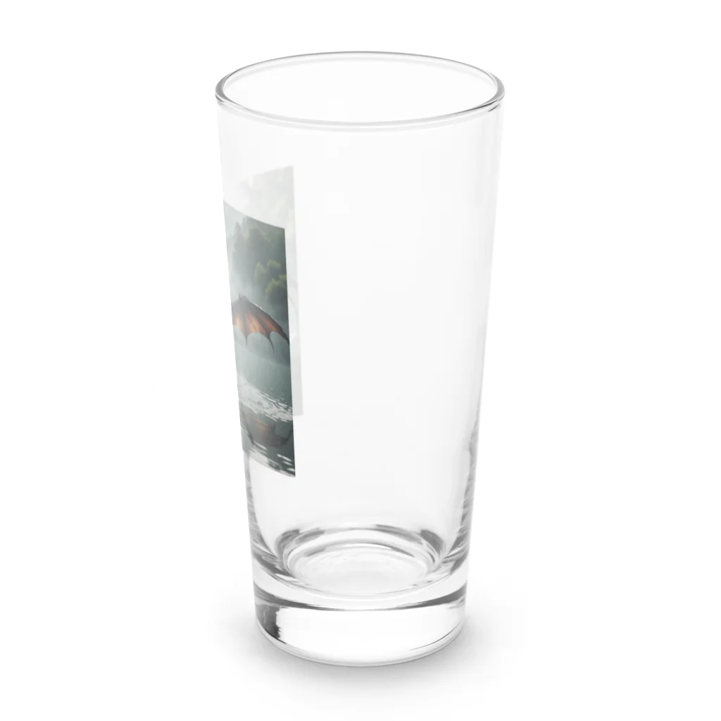 幻想都市の湖のドラゴン Long Sized Water Glass :right