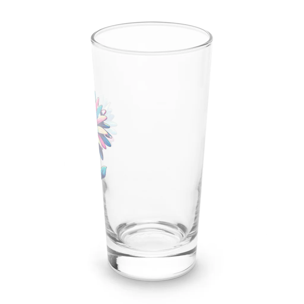 わっふるアートのネオ・フラワー Long Sized Water Glass :right