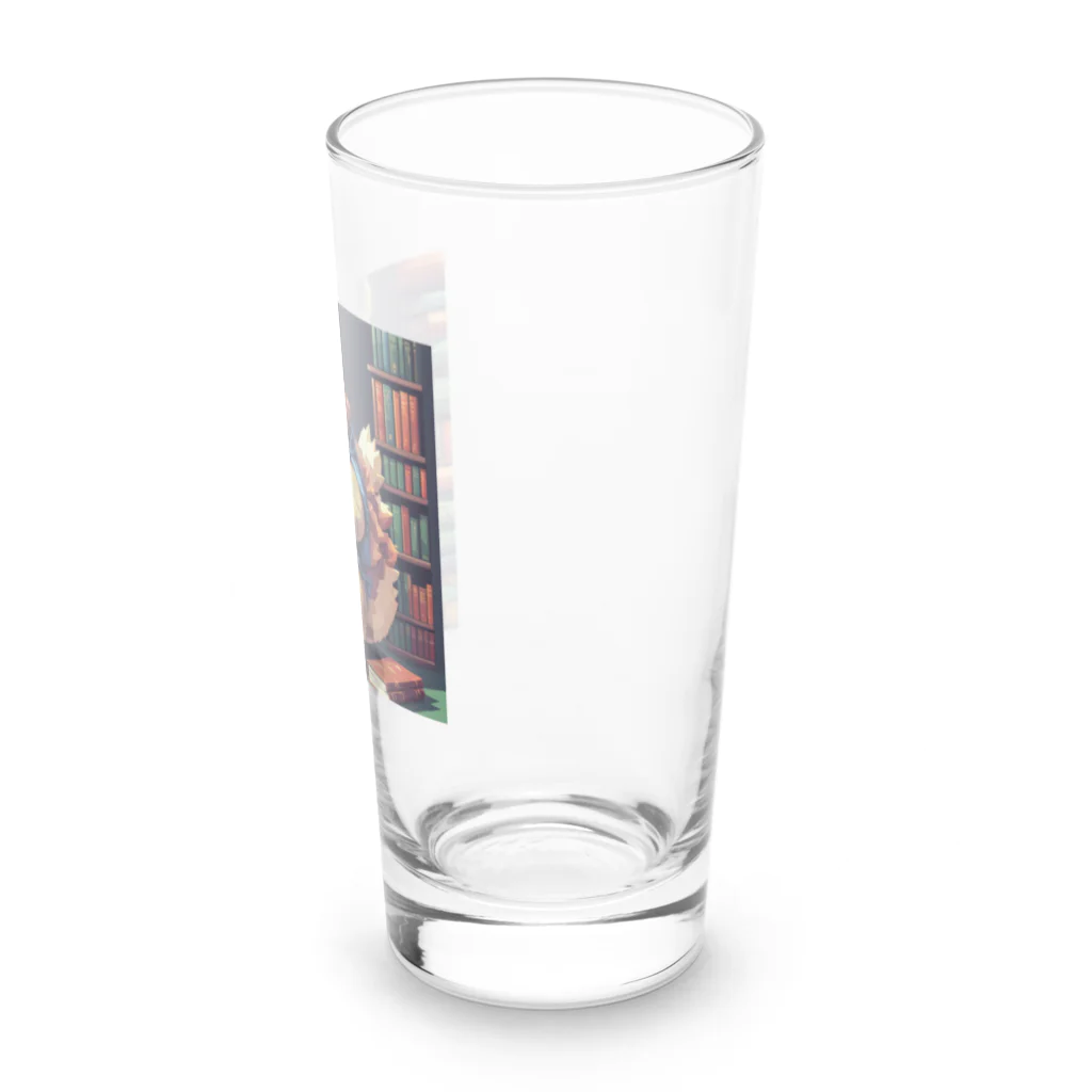 KAZENOKO_3の本を読む怪獣 Long Sized Water Glass :right