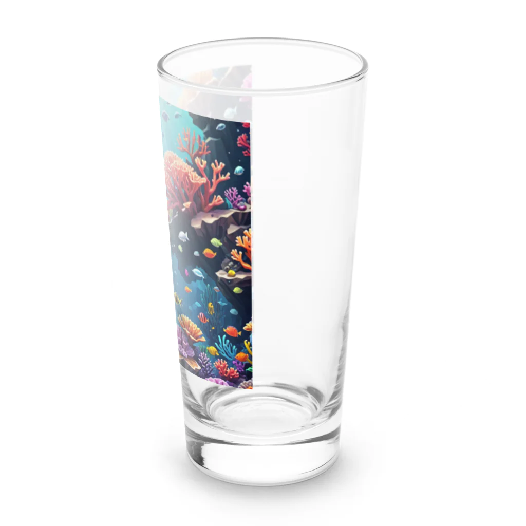 asuto_20のローポリ風サンゴ Long Sized Water Glass :right