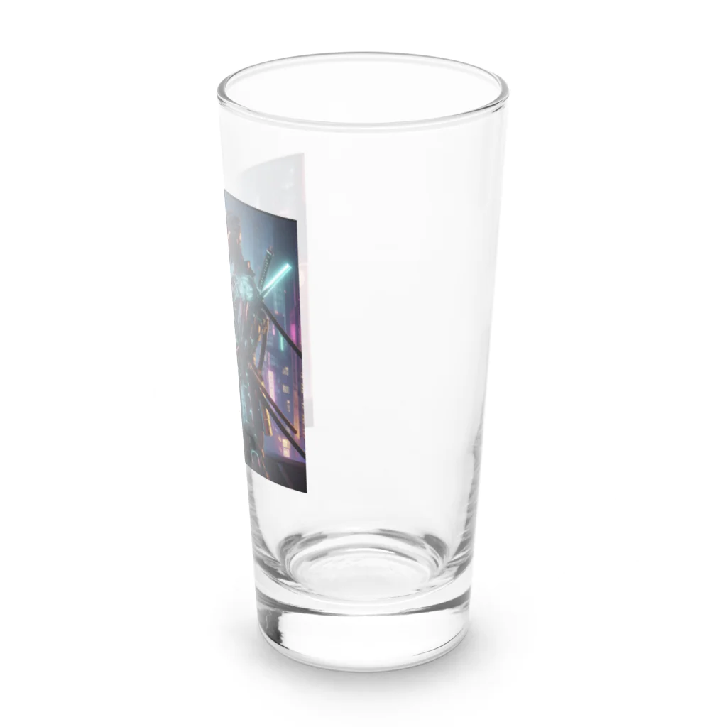 T_yama0429のサムライ Long Sized Water Glass :right